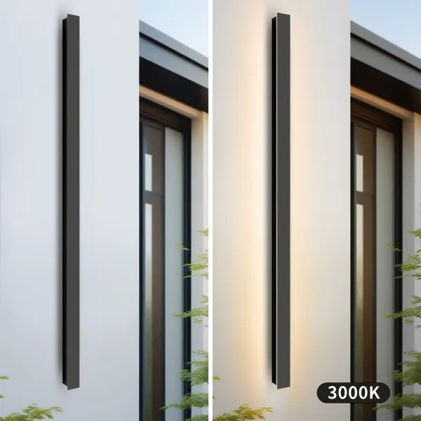 Brilagi - LED vonkajšie nástenné svietidlo LINEAR LED/32W/230V 3000K IP65 čierne