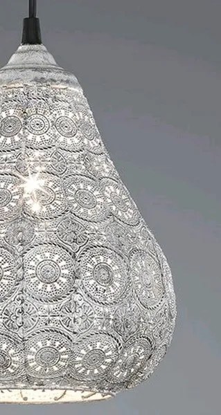 Stropná lampa Jasmin 303700161, šedá antik