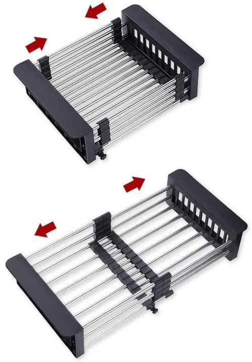 Teleskopický odkapávač Ordos černý