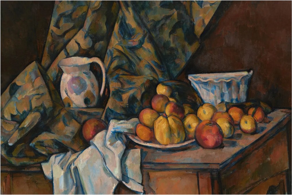 Obraz - Paul Cézanne, Still Life with Apples and Peaches, reprodukcia (90x60 cm)