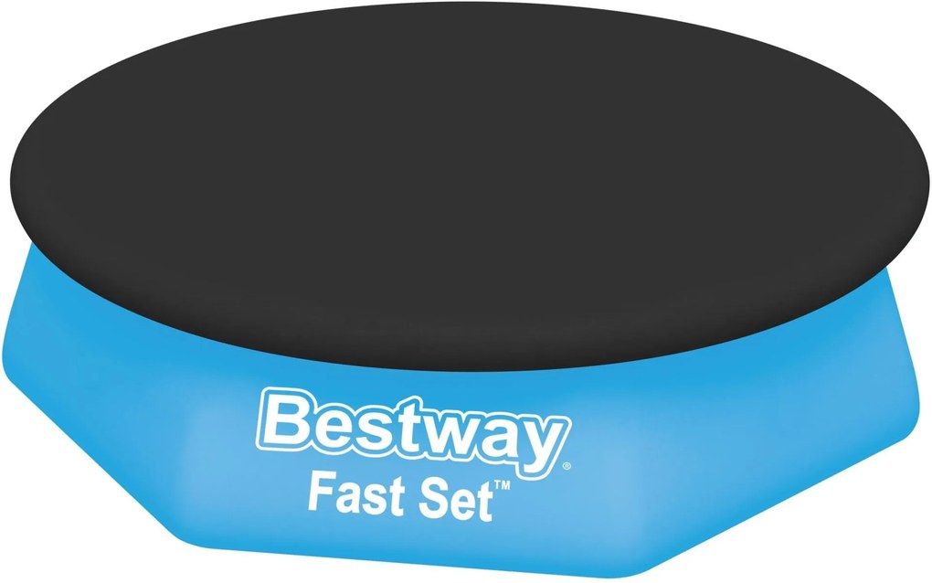 BESTWAY Krycia plachta pre bazén 244 cm, čierna 58032