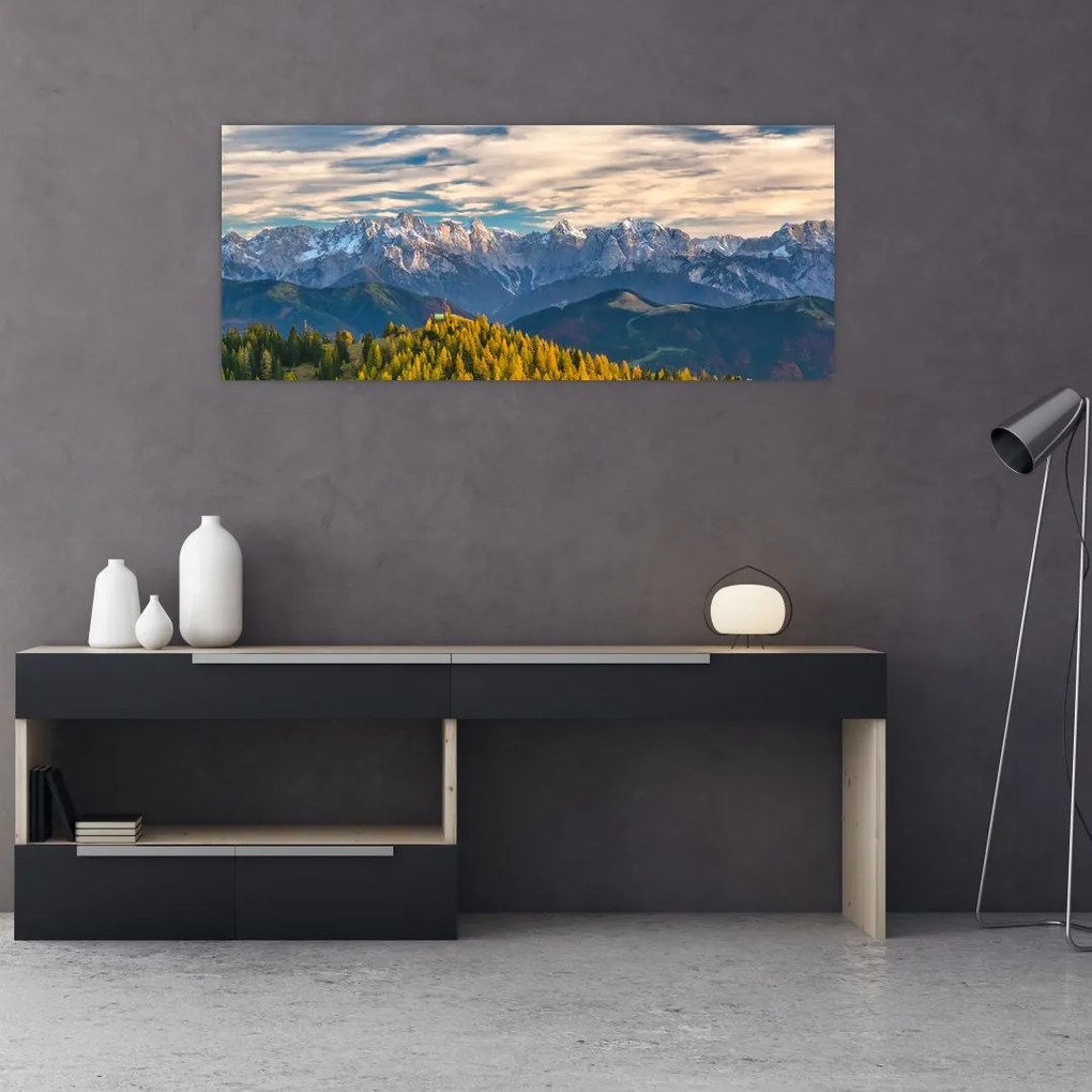 Obraz - horská panorama (120x50 cm)