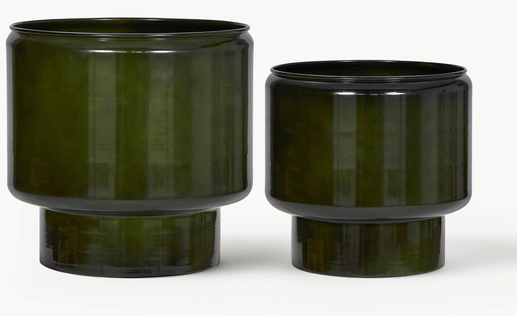 Ručne maľované obaly na kvetináče Oasis, 2 ks