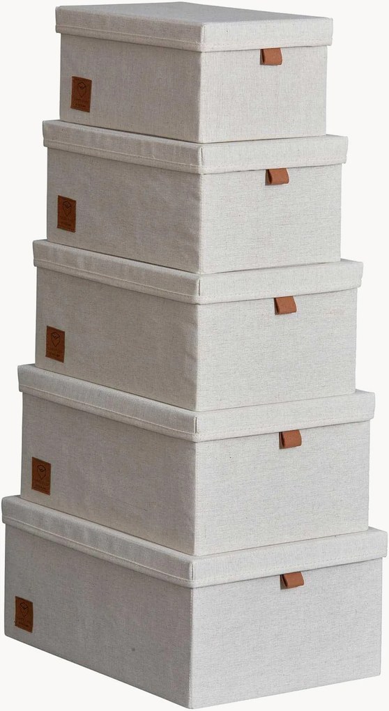 Úložné škatule Premium, 5 ks