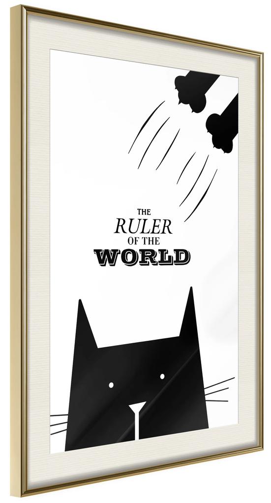 Artgeist Plagát - The Ruler Of The World [Poster] Veľkosť: 20x30, Verzia: Zlatý rám s passe-partout