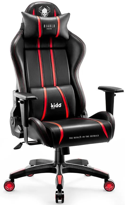 Detské herné kreslo Diablo X-One 2.0 čierna/červená