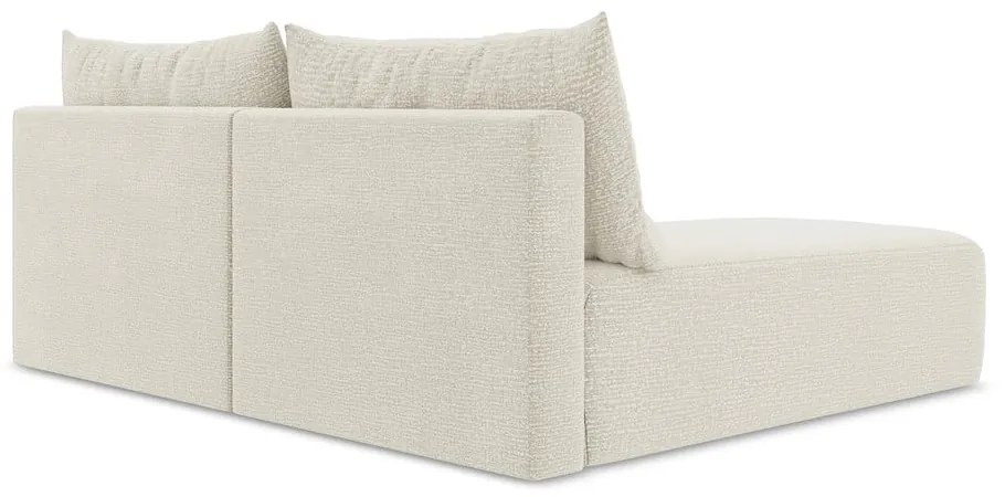 Krémovobiela rozkladacia/s úložným priestorom rohová pohovka (ľavý roh) Kalena – Makamii