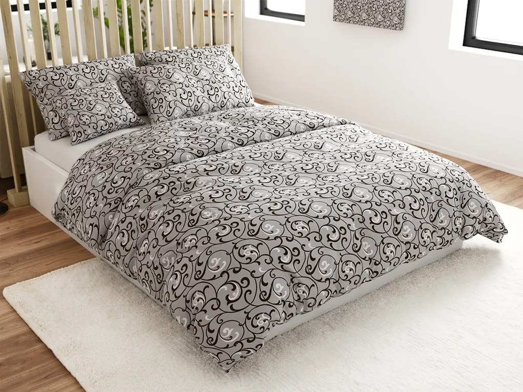 Polybavlnené obliečky ORIENT POLY sivé Rozmer obliečky: 70 x 90 cm | 140 x 220 cm