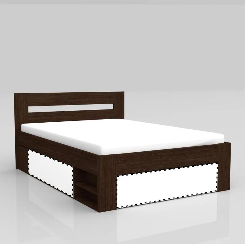 posteľ REA KIRA 140, dvojlôžko, biela