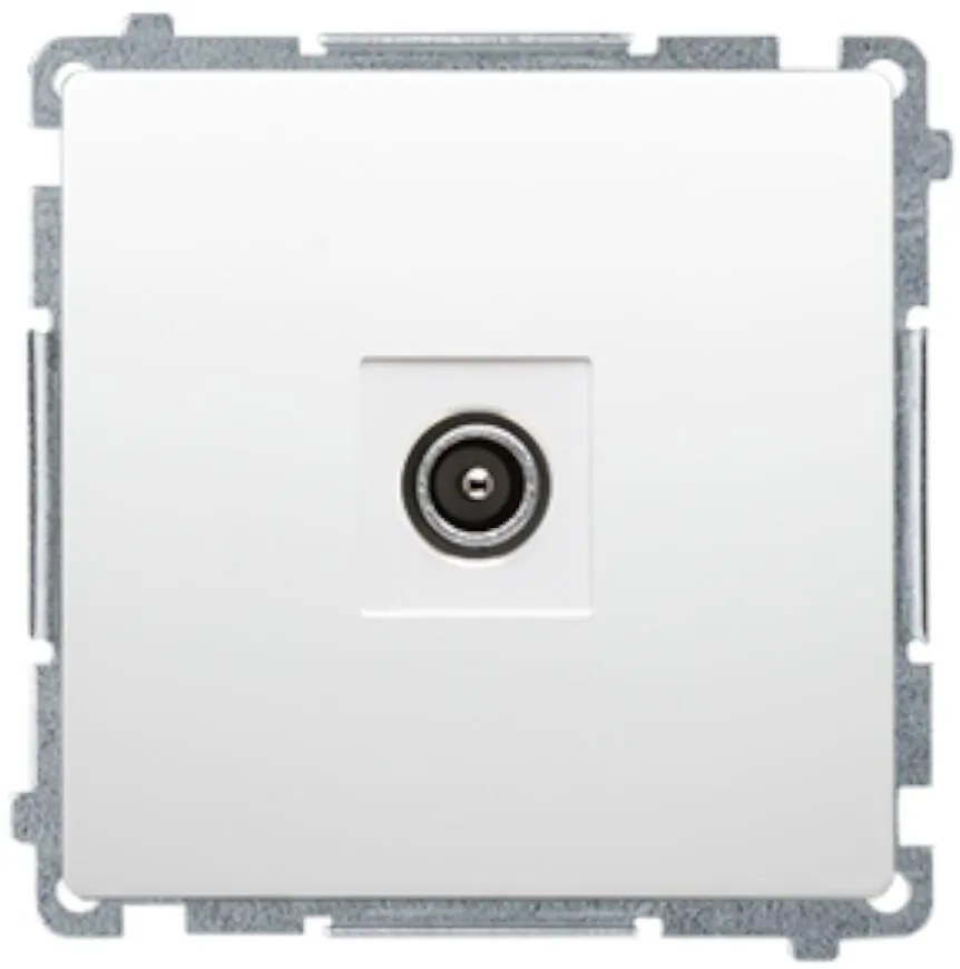 B BMAK3.01/11 Anténna zásuvka jednonásobná koncová biela