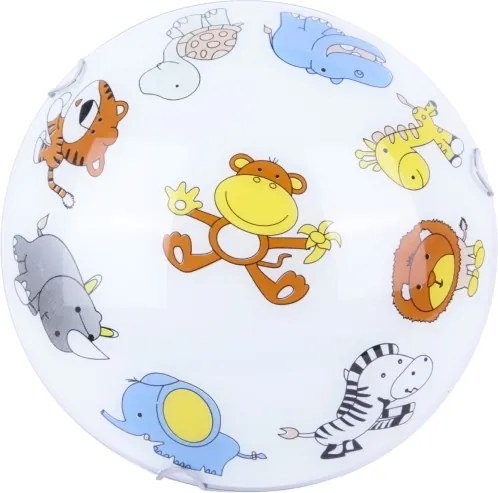 Globo 40607 - Detské stropné svietidlo KIDDY 2xE27ILLU/60W/230V