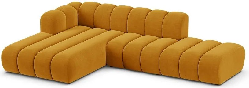 Žltá rohová pohovka (ľavý roh) Lupine – Micadoni Home