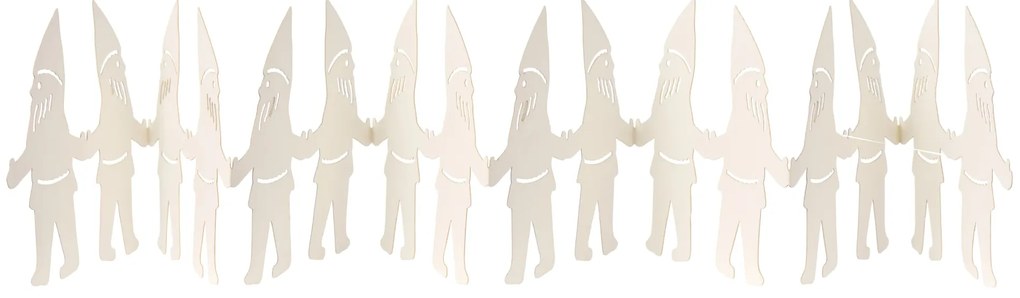 Ib Laursen Vianočná papierová dekorácia Santa's Helpers