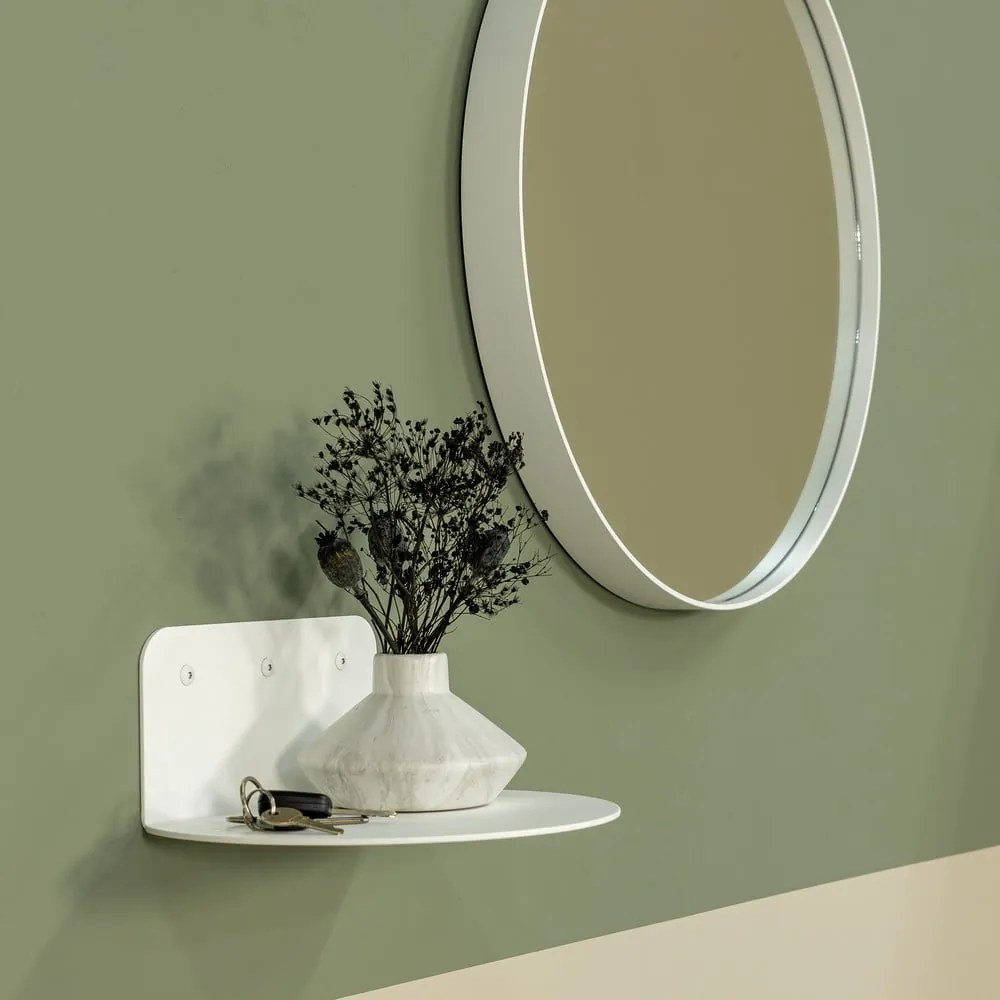 Biela kovová polica 30 cm Flex – Spinder Design