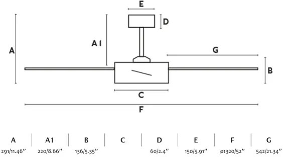 FARO 34261 - LED Stropný ventilátor BARTH LED/24W/230V čierna + DO