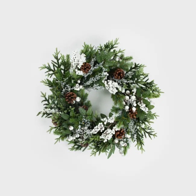 Veniec FARILA biely / zelený 710117