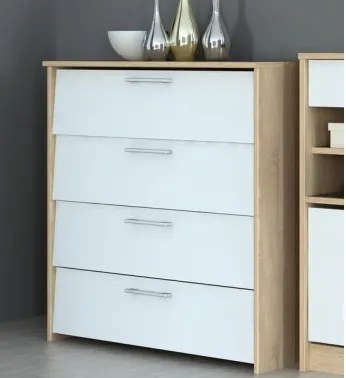 Botník Universal, dub sonoma/biela%