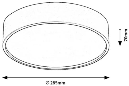 Rabalux 75012 - LED Stropné svietidlo so senzorom LARCIA LED/19W/230V IP44 biela