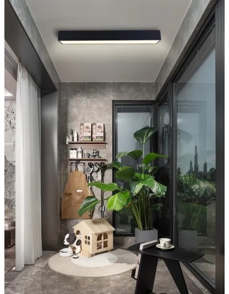 Immax NEO 07074-90-LED Stmievateľné stropné svietidlo CANTO 50W/230V čierna Tuya+DO