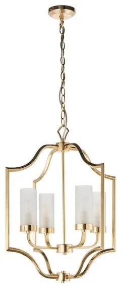 Endon 81914 - Závesný luster EDREA na reťazi 4xE14/6W/230V mosadz