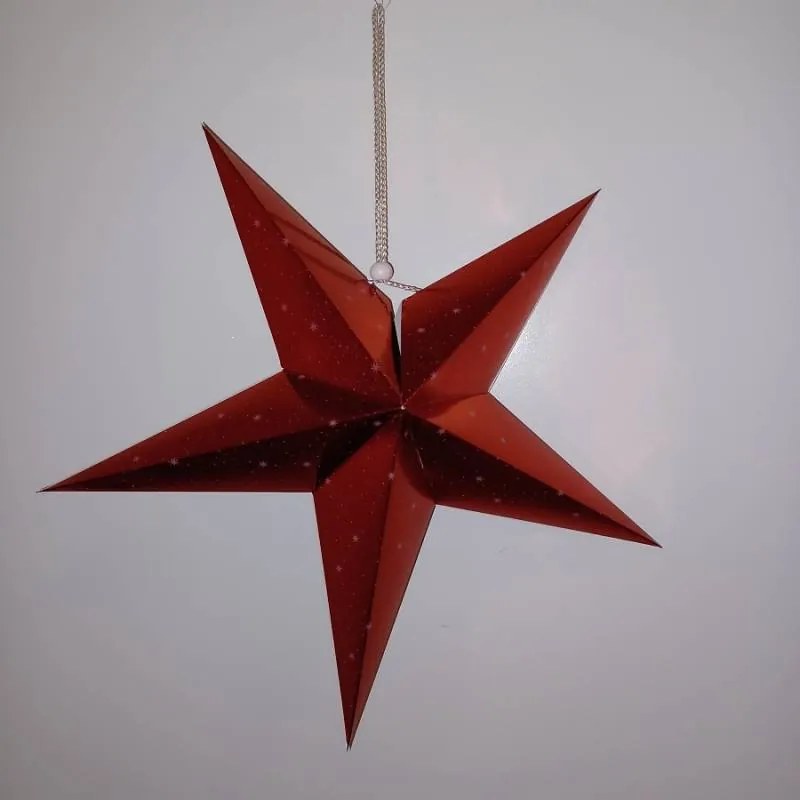 DECOLED Hviezda, 45 cm, červená