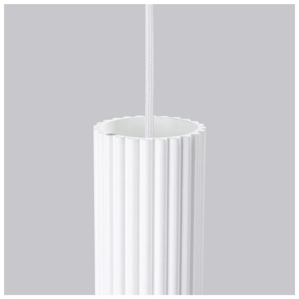 Biele závesné svietidlo Gleam – Sollux