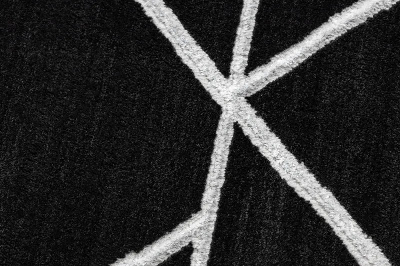 Koberec EMERALD 7543 čierno / strieborný