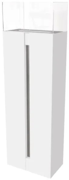 Biokrb na terasu biely Romeo so sklom