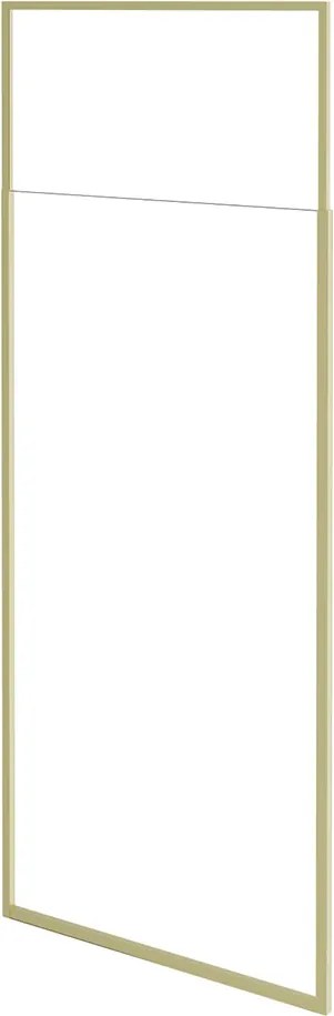 Besco Sprchovací kút Walk-In ICON GOLD 100 (110x 120), výška 200 cm - bez vaničky BESCO-Rozmery: šírka: 100
