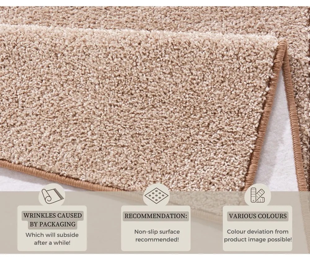 Béžový koberec Hanse Home Pure, 80 x 150 cm