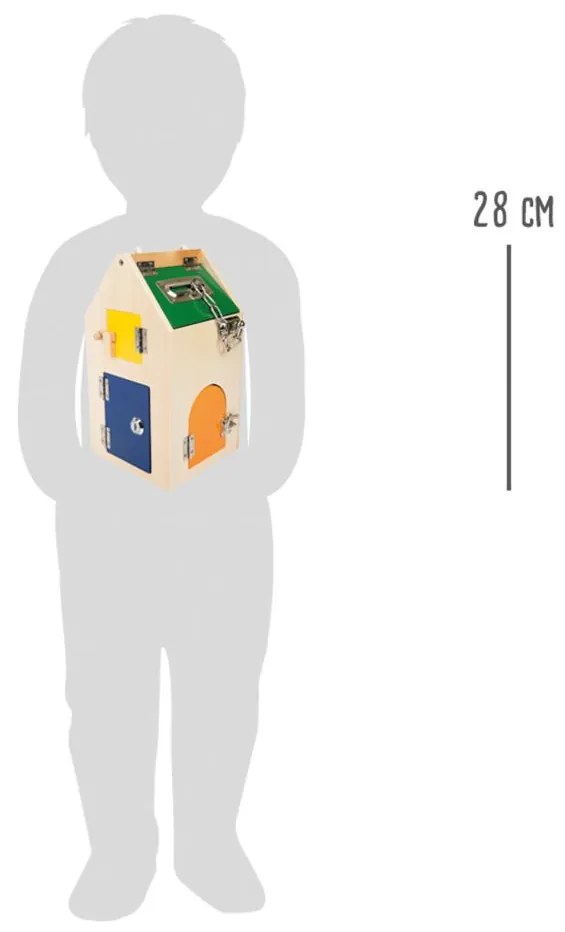 Malý nožný motorizovaný domček so zámkami