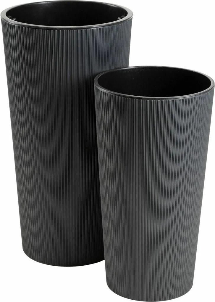 Sada 2 ks květináčů URBANIKA ECO antracitová
