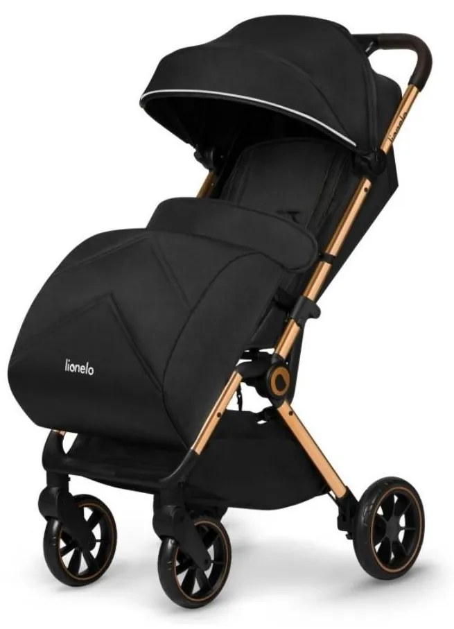 Lionelo - Športový kočík CLOE čierna/zlatá