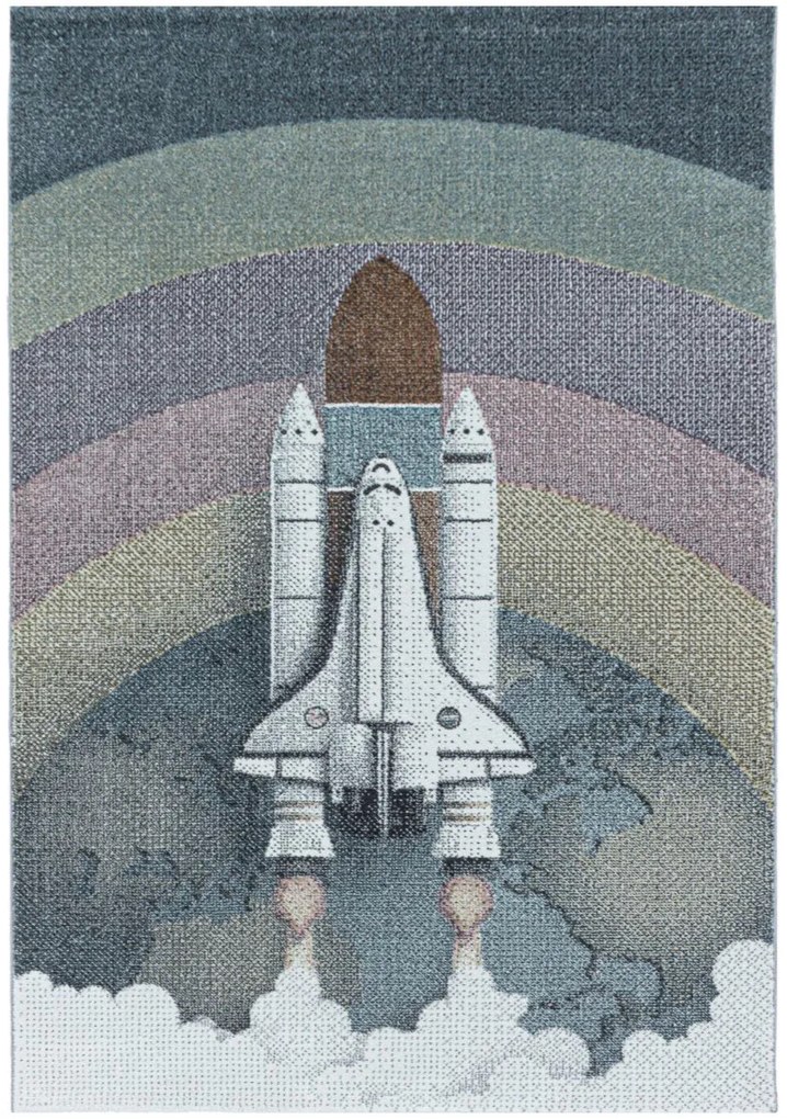 Koberce Breno Kusový koberec FUNNY 2111 Blue, modrá, viacfarebná,120 x 170 cm