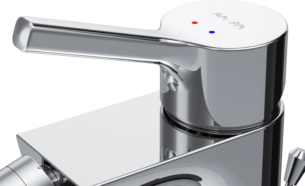 Bidetová batéria AM.PM X-Joy S FXB83100 jednopáková s odtokovým ventilom, chróm