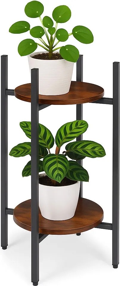 Stojan na květiny THEO černý/hnědý