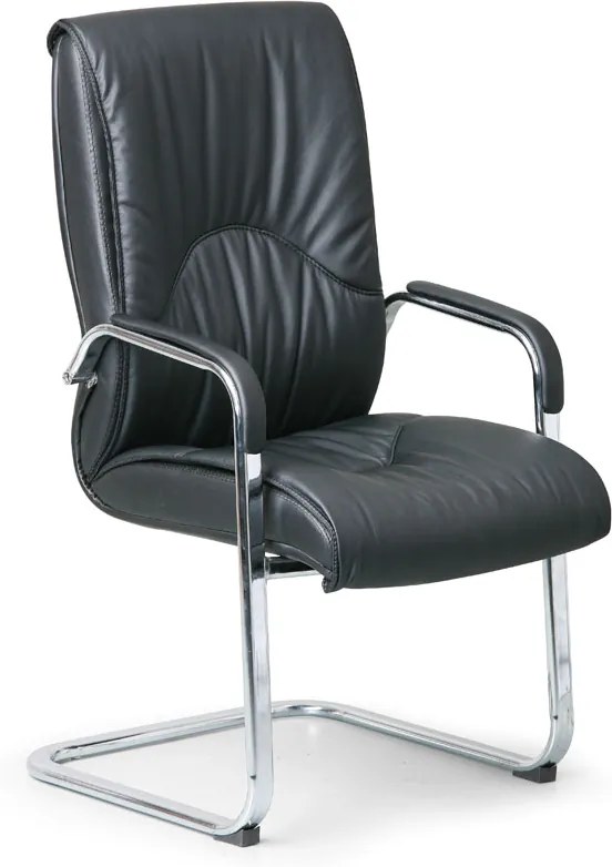 Konferenčná / prísediaca stolička LUX, čierna