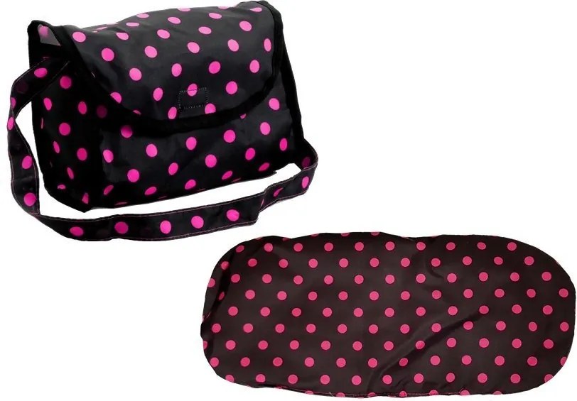 Alice Kočík 2 v 1 s taškou na prenos dieťaťa Black and Pink