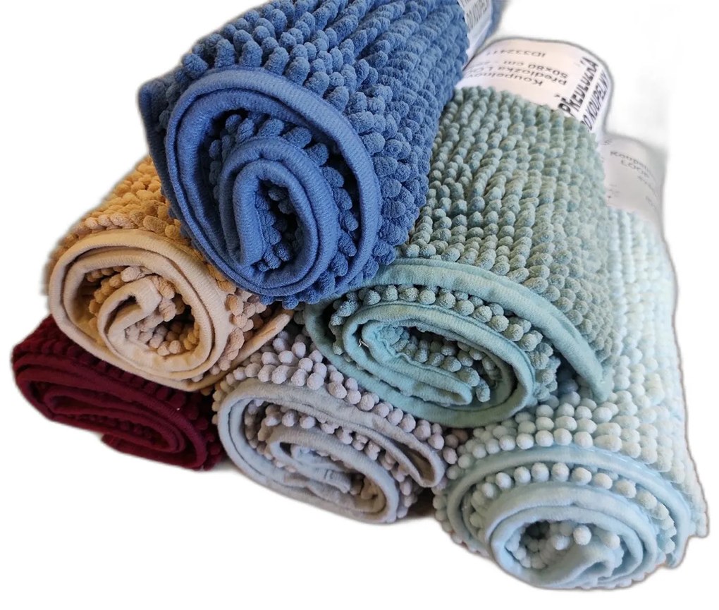 Kúpeľňová predložka LOOP - 50x80 cm - béžová