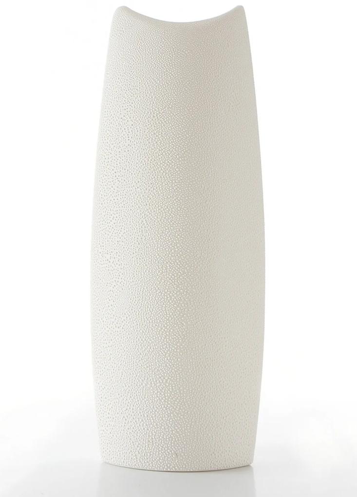 Dekoračná váza RISO 17x12x46 krémová