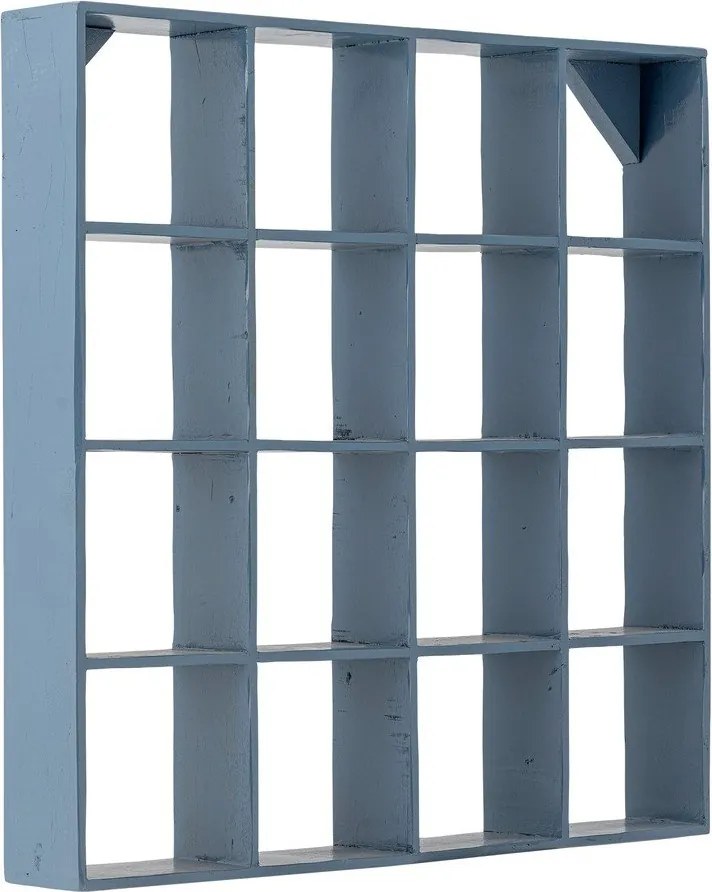 Modrá poschodová polica z recyklovaného dreva 70 cm Bekka – Bloomingville