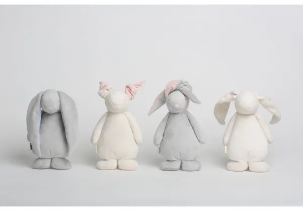 Moonie - Uspávačik s melódiou a svetlom zajačik cream