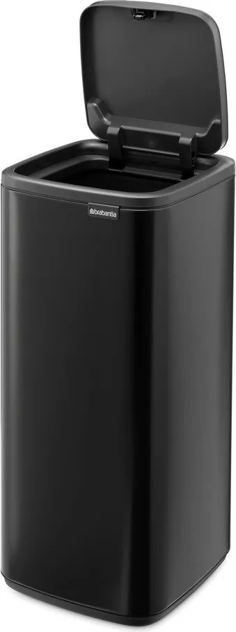 Matne čierny dotykový oceľový odpadkový kôš 30 l Bo Touch – Brabantia