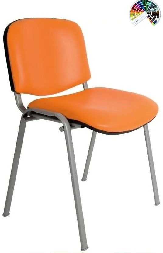 Konferenčná rokovacia stolička IMPERIA ISO čalúnenie KOŽENKA Arizona