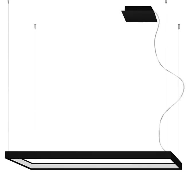 Závesné LED svietidlo Tuula m, 1x LED 50w, 4000k, b