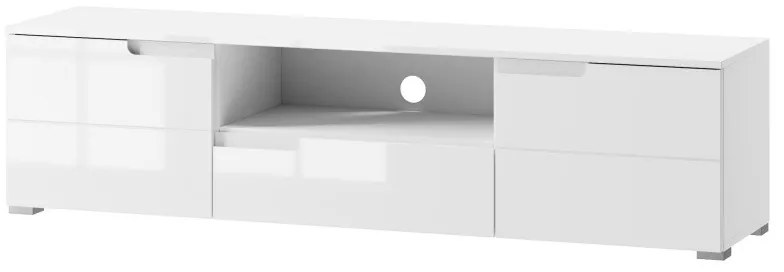 TV stolík Selene RTV 165 cm biely lesk/mat