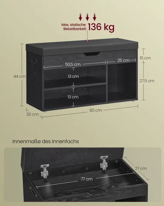 Botník so sedením LHS030B03