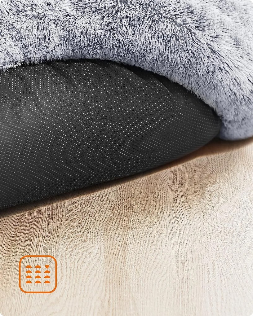 Plyšový pelech Fluffys L sivý