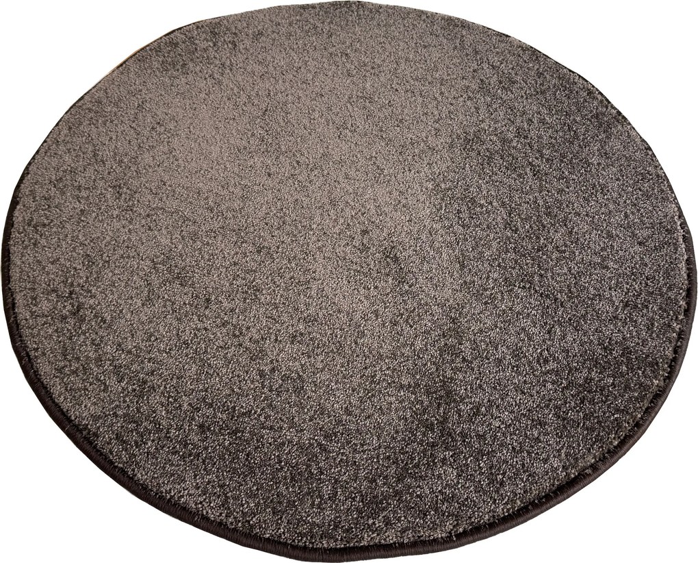 Kusový koberec Laguna LUX čokoláda kruh, 100x100 (priemer) kruh, hnedá, obývacia izba, Vopi