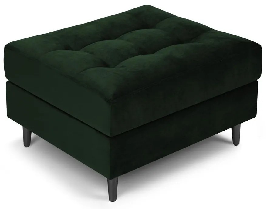 Zelená zamatová podnožka Milo Casa Santo